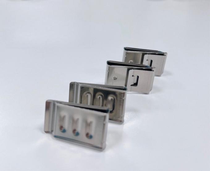 Grampos de cabos ópticos de aço inoxidável 4 quadrados 4 fios de alumínio 0