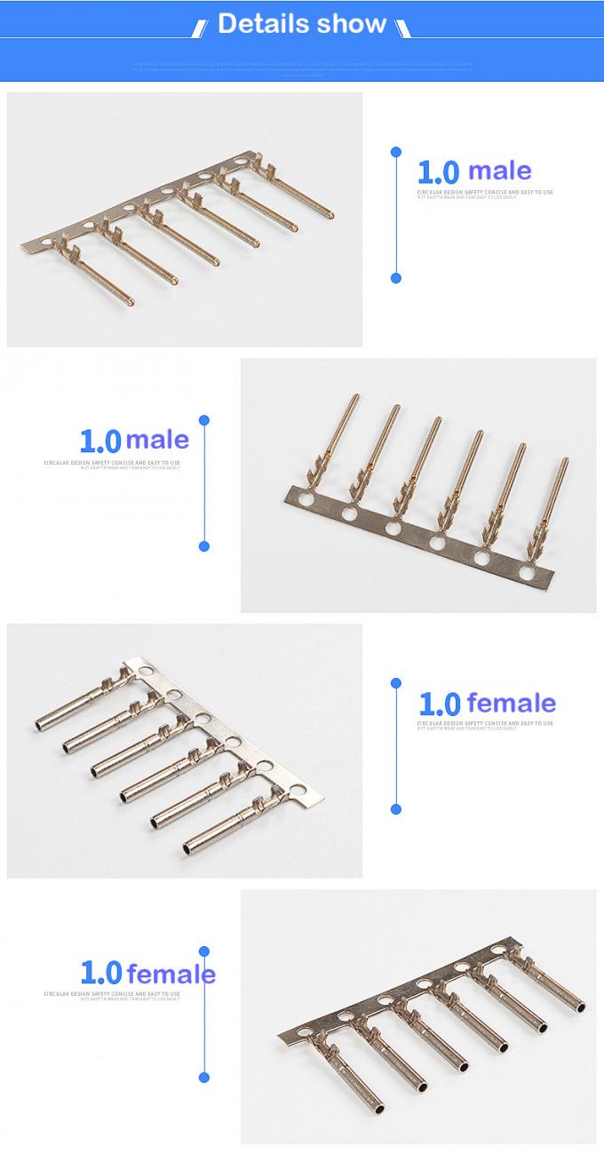 4,0 CNC masculino de Pin Type Terminal Lugs que faz à máquina o passo de 2.5mm 0